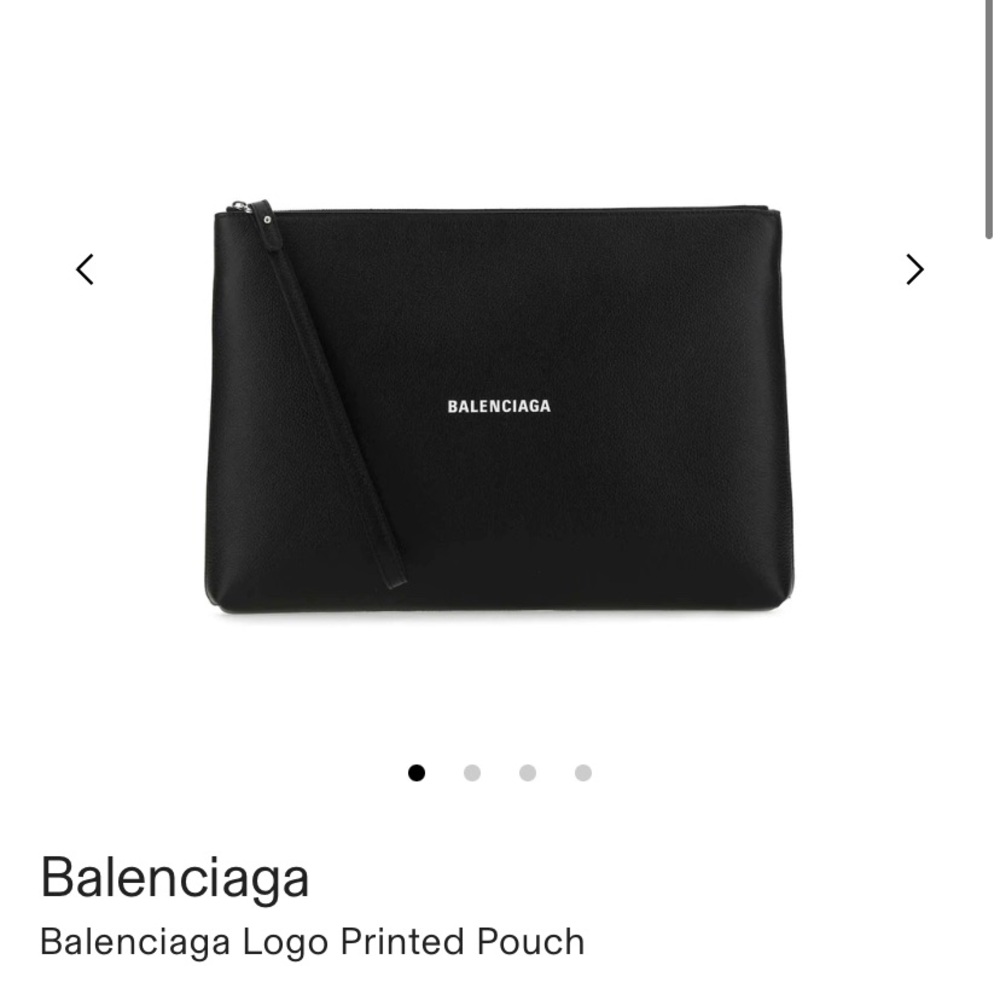 UNISEX Balenciaga Leather Pouch with Wrist Strap Wristlet - BRAND NEW
